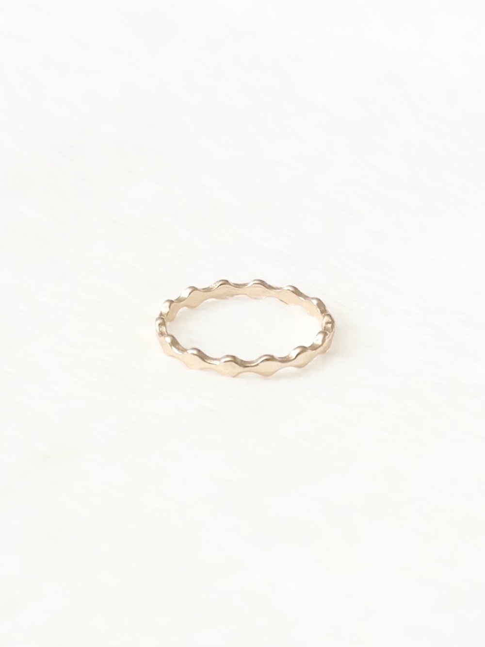 5/$15 🩷 MUST BUNDLE Delicate Gold Wave Stacking Ring
